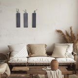 Wood Wall Planter Indoor, Farmhouse Wall Hanging Decor Pocket Planter Vase for Indoor Fake Plants Greenery,Dried Flowers, Wall Plant Holder (4, Black) BlueMake