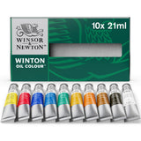 Winsor & Newton Winton Oil Color Paint, Basic Set, 10 x 21ml Tubes Winsor & Newton