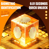 10-12 Fingerprint Gun Safe, Large Gun Safe for Rifles and Pistols,Quick-access Biometric Gun Cabinet,Rifle Safe with Removable Shelf Pistol Pockets，Home Gun Locker with Alarm System Silent Mode FFVVGH