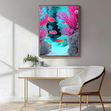 Sea Diamond Art Kits for Adults, Landscape Diamond Painting Kits for Beginners, 5D DIY Ocean Full Drill Round Diamond Painting Gem Art for Adults, Home Wall Decor 12 x 16 Inch Generic