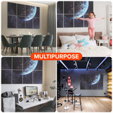 Art Acoustic Panels, Self-adhesive Decorative Sound Absorbing Wall Art, 48 X 32 Inches Soundproof Wall Panels, Noise Reducing for Recording Studio, Home 6 Pack, Planet Sonic Acoustics