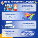 Science Kit for Kids,80 Science Lab Experiments,Scientist Costume Role Play STEM Educational Learning Scientific Tools,Birthday Gifts and Toys for 6 7 8 9 Years Old Boys Girls Kids Kuovei
