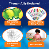 Skillmatics String Art Activity - Bugs & Butterflies, Mess-Free Art for Kids, Craft Kits & Supplies, DIY Decor & Creative Activity, Gifts for Girls & Boys Ages 6, 7, 8, 9, 10, 11, 12 Skillmatics