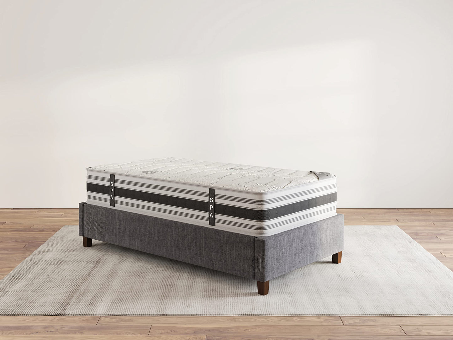 Ottomanson 12" Twin Mattress in a Box Made in USA, Firm Mattress, Hybrid Mattress Cool Improved Airflow with Edge to Edge Pocket Coil, Bed in A Box, Ottopedic