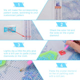 Retro Game Player Funny DIY 5D Diamond Painting Drawing Pictures by Number Kits, Cross Stitch Crystal Rhinestone Embroidery Paintings Pictures Arts Craft for Home Wall Decor B&MAVIS