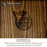 MyGift 4-Tier Wall Mounted Rustic Burnt Solid Wood Sports Championship Ring Holder with Metal Latch Closure, 20-Peg Fraternity, Class Rings Display MyGift