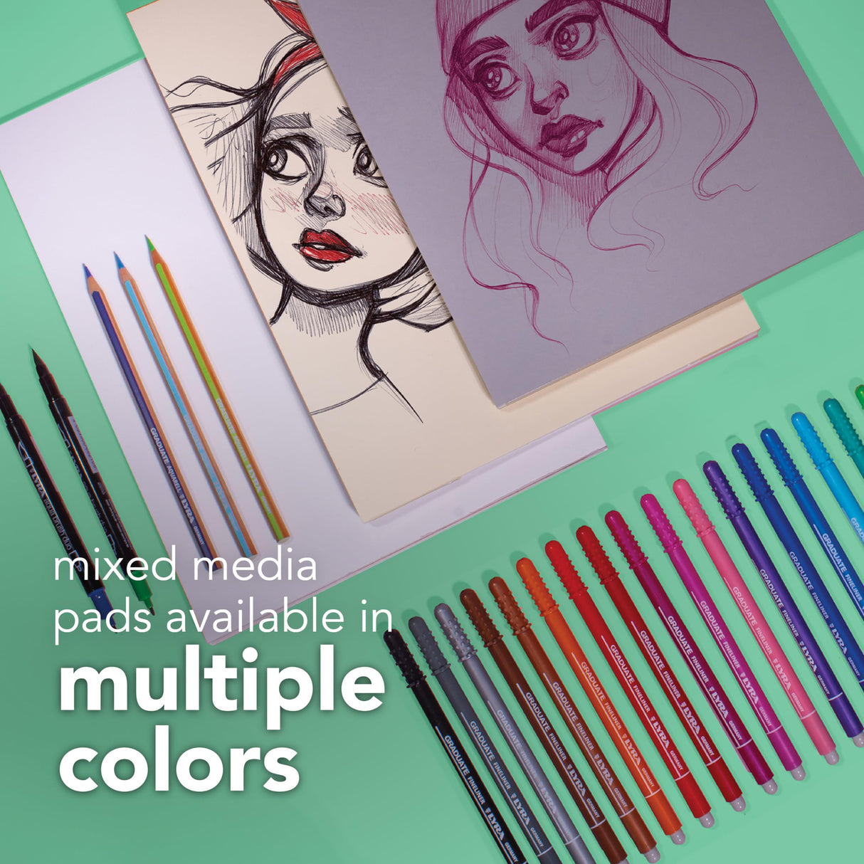 Canson Graduate Mixed Media Pad, Foldover, 11x14 inch, 20 Sheets | Artist Paper for Adults and Students - Watercolors, Mixed Media, Markers and Art Journaling Canson