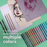 Canson Graduate Mixed Media Pad, Foldover, 11x14 inch, 20 Sheets | Artist Paper for Adults and Students - Watercolors, Mixed Media, Markers and Art Journaling Canson