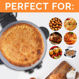 12" Electric Pizza Oven-Countertop Pizza Maker with Timer &Temperatures Control, Perfect for Pizzas/Pancake/Quesadillas/Cookies (black) HPPZITONG