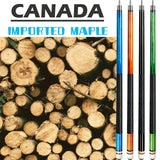 AKLOT Pool Cues,Set of 4 Pool 58" Cue Sticks Canadian Maple Wood Cue Stick for Professional Billiard Players 18 19 20 21 oz AKLOT