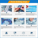 MBNTJHT DIY Scenery Diamond Art Kits for Adults Beginners,5D Full Round Drill Landscape Diamond Painting Kits for Adults,Flowers and Sea Gem Painting Art Crafts for Home Decor Gifts 12X16 Inch. MBNTJHT