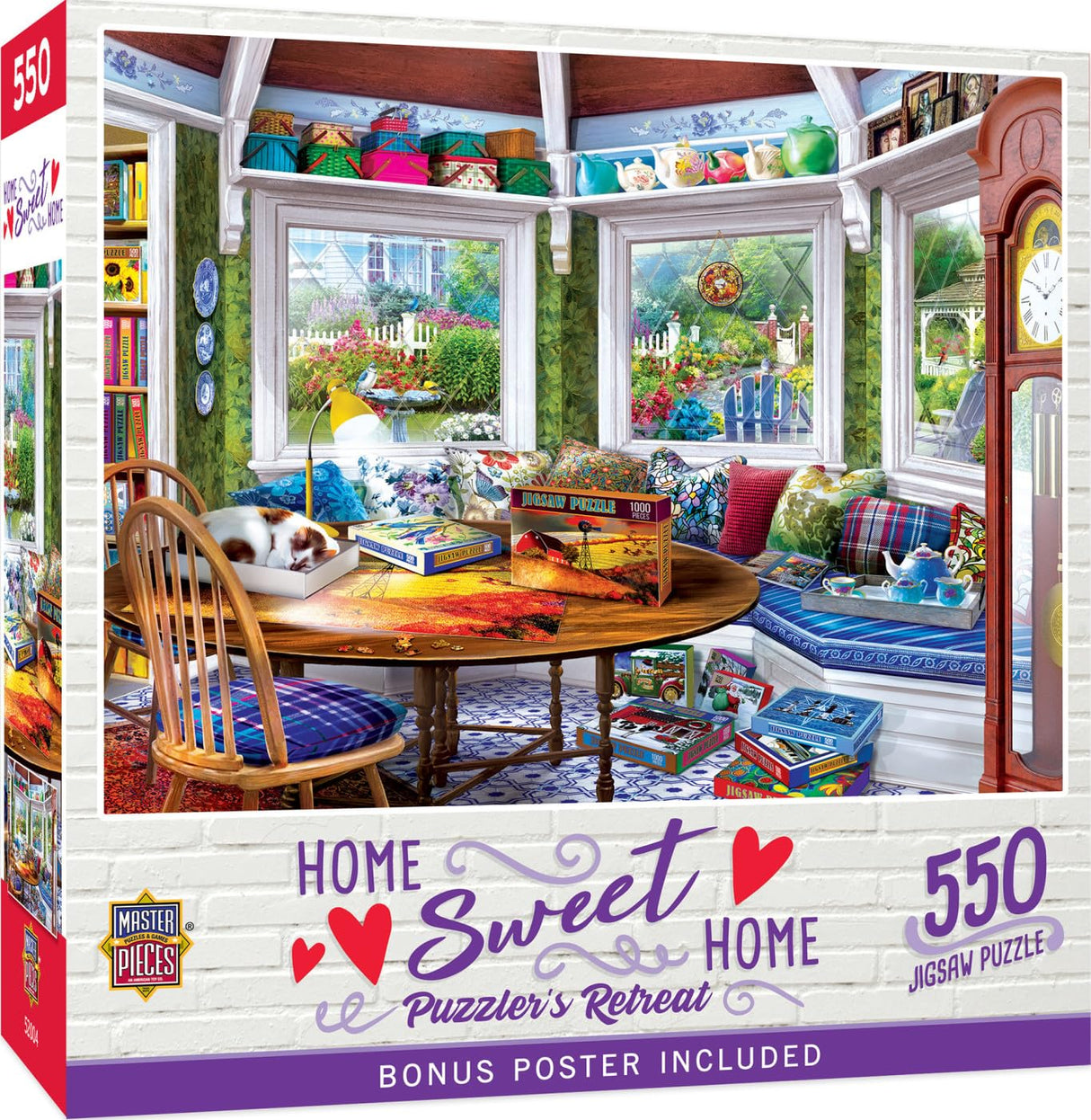 Masterpieces 550 Piece Jigsaw Puzzle for Adults and Family - Puzzler's Retreat - 18"x24" Masterpieces