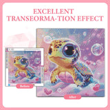GEEHEIY Sea Turtle Diamond Art Kits for Kids, 5D Turtle Diamond Painting Kits for Adults Beginner, DIY Animal Gem Art Dots for Adults, Perfect for Home Wall Decor 14x14 Inch GEEHEIY