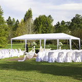 10x30 Tents for Parties, Large Party Tent, Outdoor Canopy Tent with 8 Removable Sidewalls and Windows for Wedding, Event, White Backyard Tent for Temporary Event ACLULION