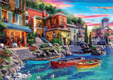Educa - Sunset in Como - 3000 Piece Jigsaw Puzzle - Puzzle Glue Included - Completed Image Measures 47.25" x 33.5" - Ages 14+ (19052) Educa
