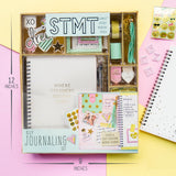 STMT D.I.Y. Dreamers Become Doers Journaling Set, Stationery Set, Bullet Journal Kit, Journaling Kit, Journals for Teen Girls, DIY Journal Set for Girls Ages - 8+ STMT
