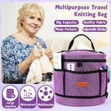 Katech Crochet Kit for Beginners, Beginner Crochet Kit for Adults and Kids Crochet Kits Includes Crochet Hooks Knitting Bag Crochet Yarn for Crocheting Instruction Knitting Kit Crochet Supplies Gift Katech