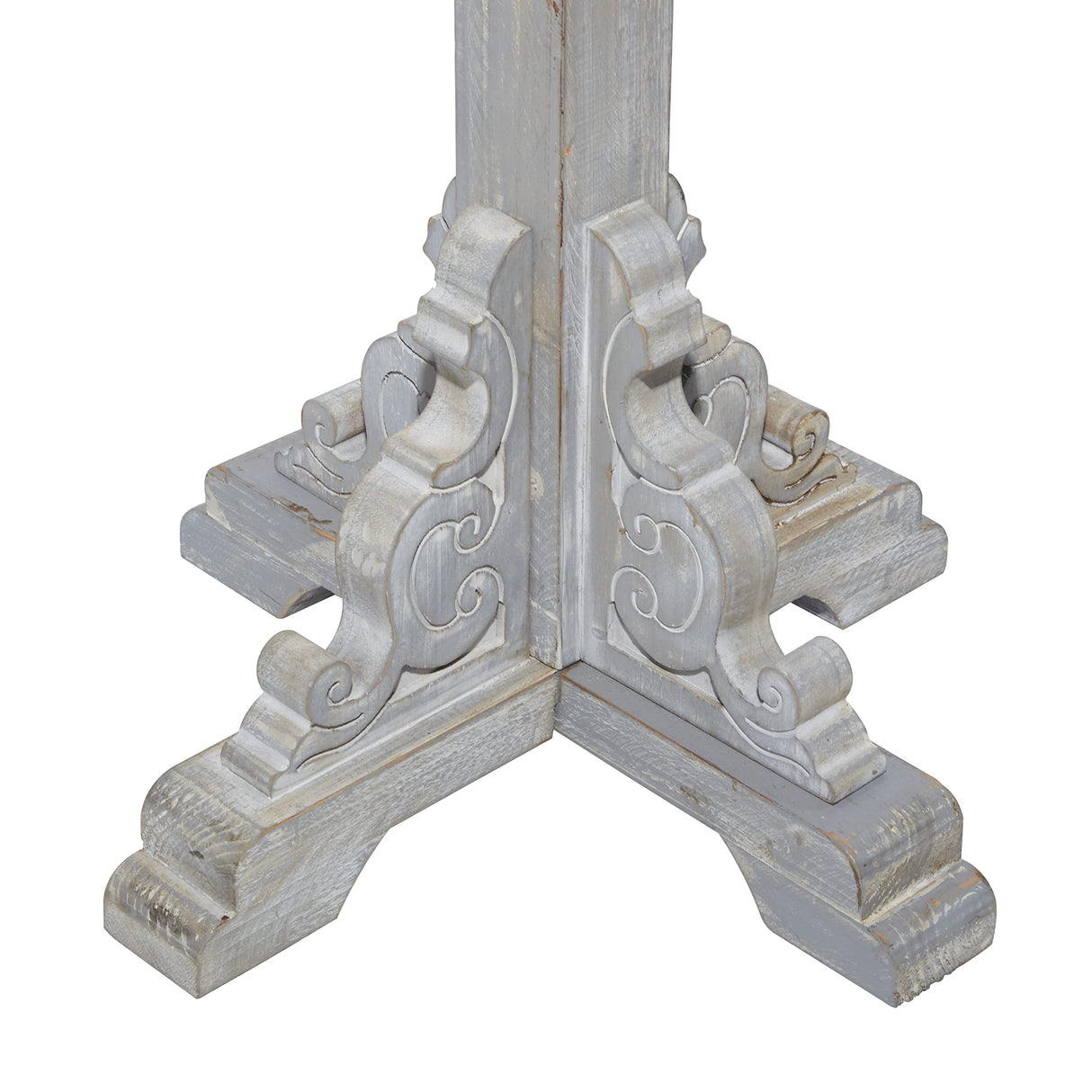 Deco 79 Wood Vintage Style 12 Hook Coat Rack, 19" x 19" x 74", Gray Deco 79