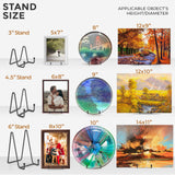 TR-LIFE Plate Stands for Display - 6 Inch Stand + Metal Frame holder stand Picture, Decorative Plate, Book, Photo Easel (2 Pack) TR-LIFE