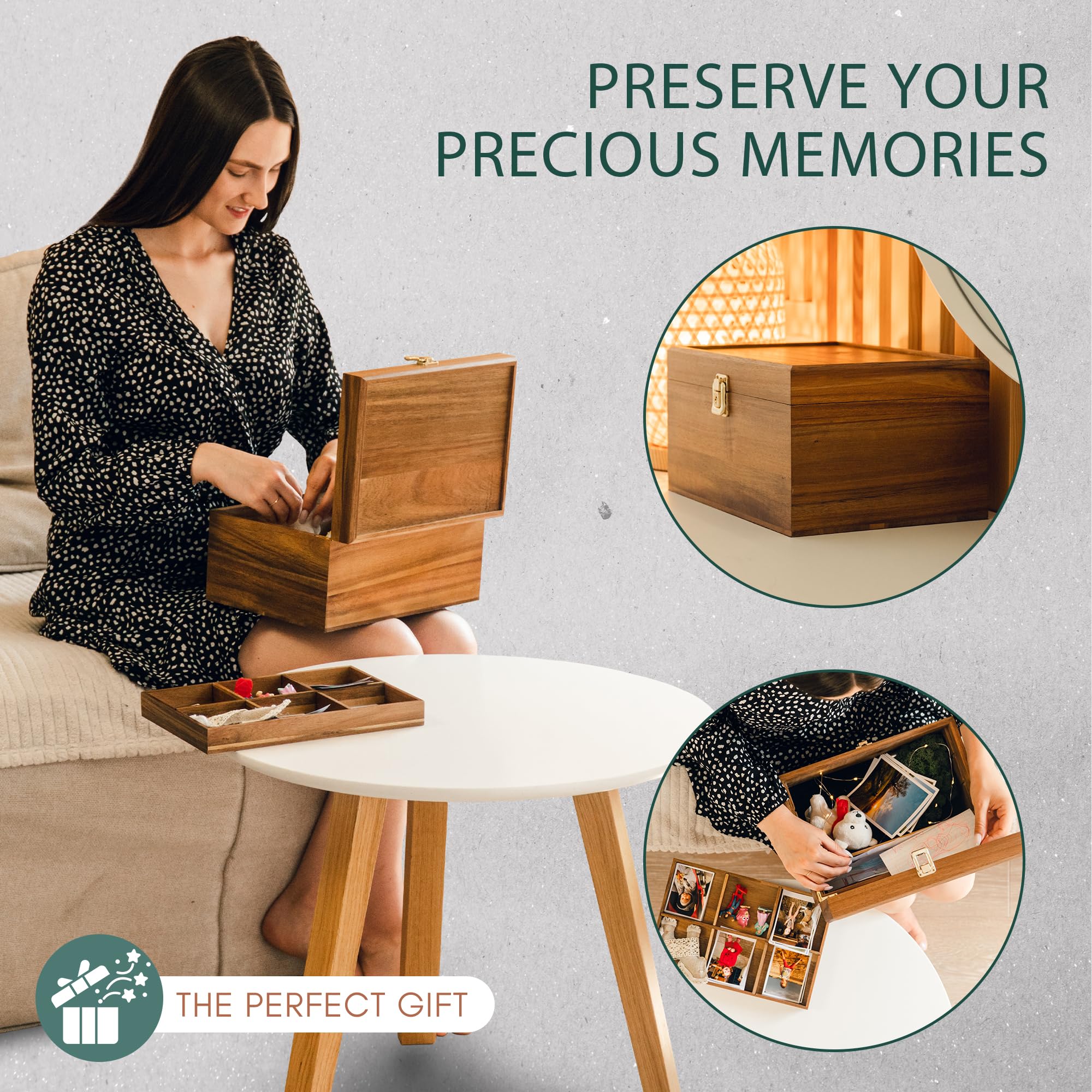 Public House Locking Wooden Keepsake Box - Thumbnail 4