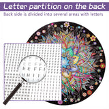 Bgraamiens Puzzle-Flower Whisper-1000 Pieces Round Puzzle Color Challenge Jigsaw Puzzles for Adults and Kids Bgraamiens