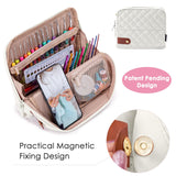 MYBAGZING Empty Crochet Hook Case - Stand Up Organizer with 30 Slots for Hooks & Needles, Crochet Accessories Kit for Lovers & Beginners MYBAGZING