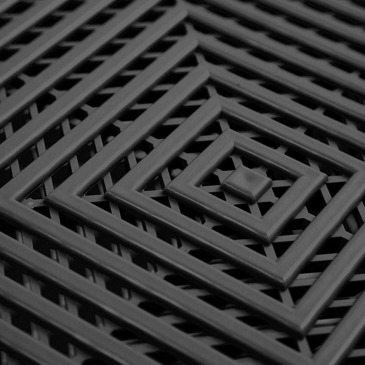 IncStores FlooringInc's Nitro 12"x12" Snap-Together Garage Flooring Tiles, Non-Slip Interlocking Plastic Floor Mat, Garage Organization & Storage, Vented, Midnight Black, 52 Tiles, 52 Sq/Ft IncStores