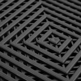 IncStores FlooringInc's Nitro 12"x12" Snap-Together Garage Flooring Tiles, Non-Slip Interlocking Plastic Floor Mat, Garage Organization & Storage, Vented, Midnight Black, 52 Tiles, 52 Sq/Ft IncStores