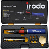 IRODA SOLDERPRO Butane Soldering Iron Kit Multi-Purpose 3-in-1 25-80W Pro Cordless Soldering Iron Box Set - Self-Igniting & Adjustable Flame, DIY Gift - Taiwan (90K) Iroda