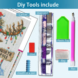 YQFCZDQ Winter Christmas Diamond Art Kits for Adults,DIY Cute Deer 5D Diamond Painting Kits Round Diamond Dots for Beginners,Full Drill Paint with Diamonds Pictures Gem Art Home Decor 13.78 x 13.78 In YQFCZDQ