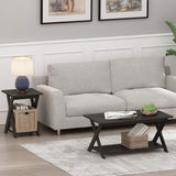 FURINNO Modern Simplistic Coffee Table, Espresso Furinno