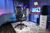 RESPAWN FLEXX Mesh Gaming Chair with Lumbar Support, Ergonomic Gaming Chair with Recline/Tilt Tension Controls, Adjustable Arms, 300lb Max Weight with Wheels for Computer/Desk/Office - Brown RESPAWN