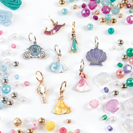 Make It Real: Disney Princess: Castle Style DIY Bracelet Kit - 332 pcs Jewelry Set, Create 12 Bracelets, 8 Exclusive Charms, Girls & Kids Ages 6+ Make It Real