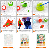 6 Pack Paint by Numbers Kit for Adults Beginner, Coffee Adult Paint by Number Kits on Canvas Without Frame, DIY Acrylic Fruit Oil Painting by Numbers for Home Decor Gift 10” W x 14”L Fountor