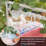 Wooden Baby Shower Crate Closet - Customizable Wooden Crate Box with Dual Rod System, Personalized Baby Shower Basket Alphabet Letters, Easy Assembly Baby Baskets for Baby Shower (Rustic White) Little Cuteness