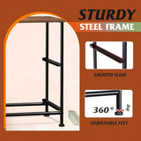 WLIVE Nightstand Set of 2, 2 Drawer Dresser for Bedroom, Small Dresser with 2 Drawers, Bedside Furniture, Night Stand, End Table for Bedroom, College Dorm, Rustic Brown Wood Grain Print WLIVE