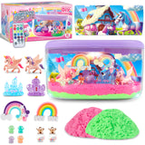 Plunack Unicorn Terrarium Light Up Kit for Girls - Birthday Gifts, Christmas Toy for Girls Age 4-5-6-7-8-11, DIY LED Night Light with Remote - Unicorn Creative Arts & Crafts Kit for 4-12 Year Old Kids Plunack
