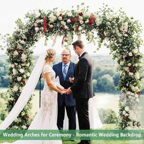 Thorise 7.9 Ft H x 4.6 Ft W Metal Pergola Arbor,Assemble Freely 3 Sizes,for Various Climbing Plant Wedding Garden Arch Bridal Party Decoration Wide Arbor THORISE