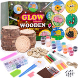 VisionX Wooden Painting Craft Supplies Kit for Kids, Arts and Crafts for Boys and Girls Ages 6-12, Creative Art Toys Birthday Christmas Gifts for 5 6 7 8 Year Old Girls Boys VisionX