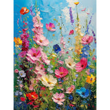 Hutarosl Wild Flowers Diamond Art Kits for Adults - Flowers Diamond Painting for Adults, Flower Gem Painting for Adult and Crafts Home Decor 12x16inch Hutarosl