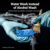 UNIFORMATION Water Washable Resin Easy to Clean Fast UV Curing 3D Printer Resin Photopolymer Low Viscosity Rapid 3D Resin Liquid with High Precision Suit for SLA/LCD/DLP Printing Clear Blue 1KG Uniformation