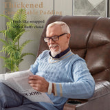 OQQOEE Power Lift Recliner Chair, Electric Recliners Chair for Elderly, PU Leather Massage Chair with Heat, Ergonomic Single Lounge Sofa Home w/Cup Holder, Theater Seating with 2 Pockets/USB OQQOEE