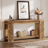 Tribesigns 70.9" Long Console Table with Storage, Narrow Sofa Table Behind Couch, Farmhouse Wooden Entryway Furniture for Living Room, Hallway, Entrance Tribesigns