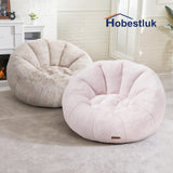 Hobestluk Bean Bag Chairs Large Bean Bag Couch for Adults Stuffed Sofa Chair Comfy Giant Bean Bag Chair with Spacious Design for Reading, Playing or Relaxing (Brown) Hobestluk