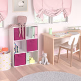 Closetmaid Decorative Home Stackable 6 Cube Cubeicals Organizer Storage Bookcase, with Hardware for Office, Home and Closet, White ClosetMaid