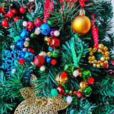 Winlyn 475 Set Christmas Jingle Bell Wreath Christmas Tree Ornaments Craft Kit Jingle Bell Metallic Chenille Stems Glitter Pom-Poms Ribbon Assortment for Kids Holiday Xmas Bracelets Necklaces Artwork Winlyn