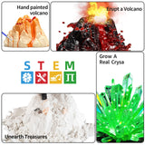 SNAEN 240+ Lab Experiments Science Kits, Chemistry Set, Crystal Growing, Erupting Volcano, STEM Activities Educational Toys Gifts for 6 7 8 9 10 11 Years Old Boys Girls Kids Toys SNAEN