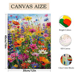 2 Pack Wild Flowers Paint by Numbers for Adults,Bohemian Style DIY Paint by Diamonds Dot,Adult Paint by Number Kits on Canvas Flowers,Home Wall Decor 12x16 inch Kaixine