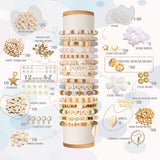 Lynnmos Clay Beads 8000 Pcs 2 Boxes Bracelet Making Kit - 24 Colors Polymer Clay Beads for Bracelet Making Set - Heishi Disc Beads for Jewelry Making kit with Charms and Gift Pack for Girls Lynnmos