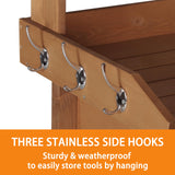 BlueWish Potting Bench, Potting Benches for Outside, Potting Benches & Tables with Drawer, Adjustable Shelf Rack, Removable Sink, Three Hook BlueWish